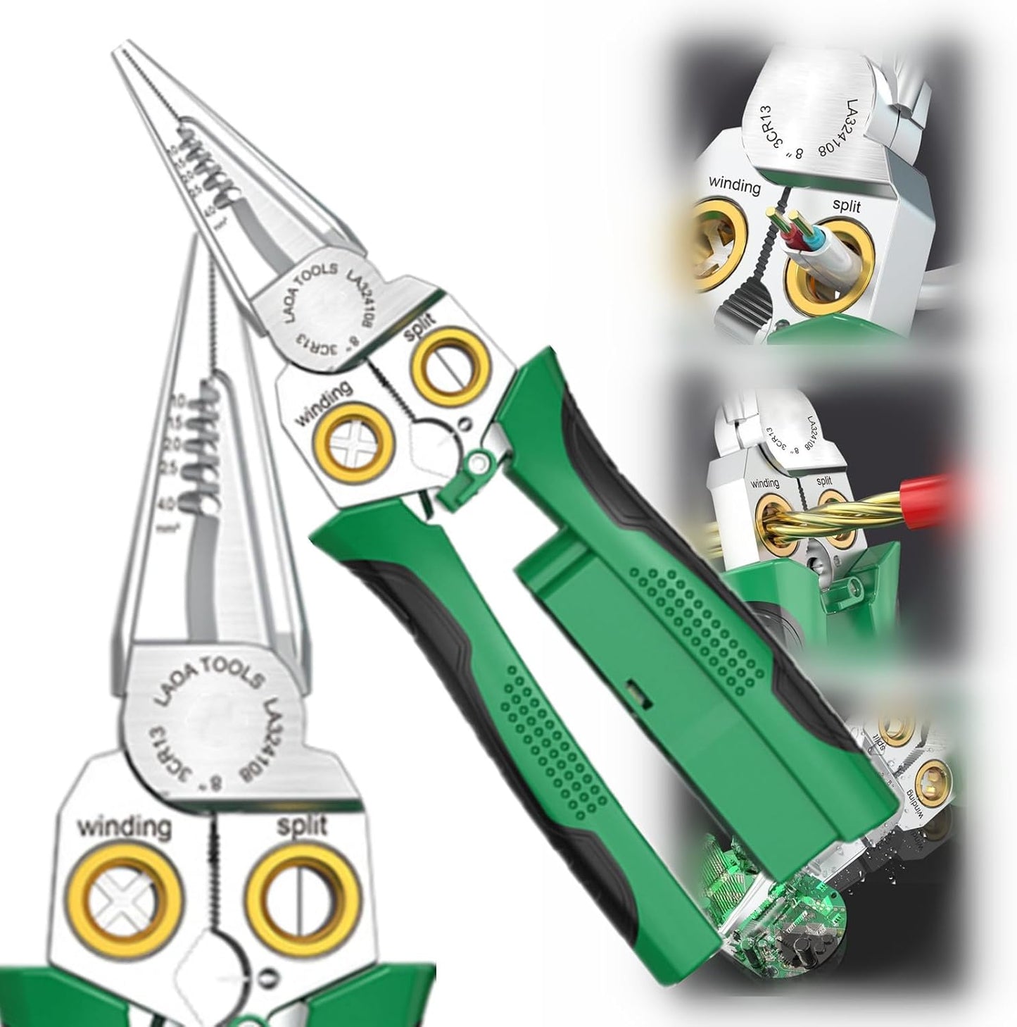 Alicates pelacables multifunciónal 8 en 1 Inteligente