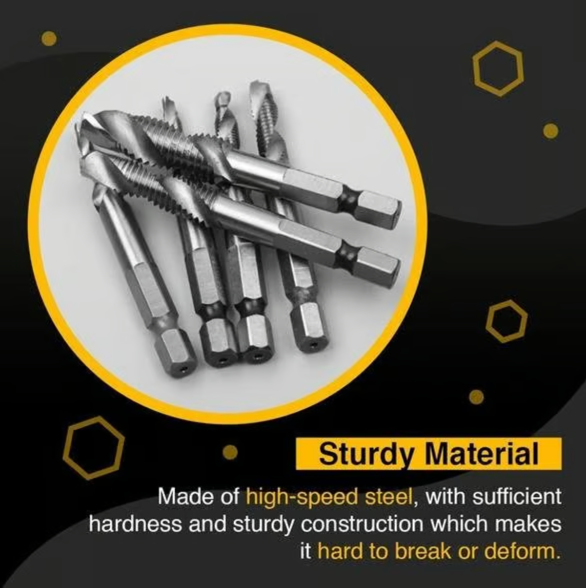 Juego de 6 brocas para enroscar