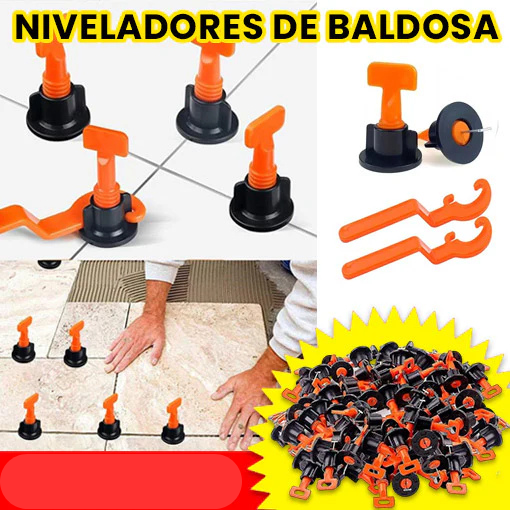 NIVELADORES DE CERÁMICA ¡Lleva 98 niveladores + 2 llaves!