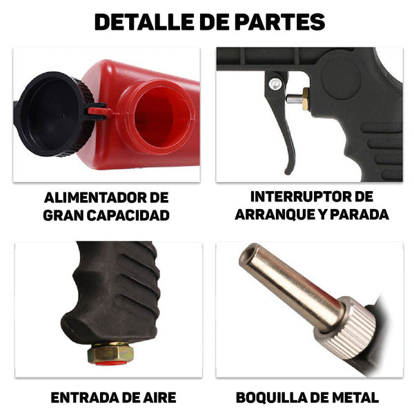 PISTOLA QUITA ÓXIDO (No Incluye Compresor)